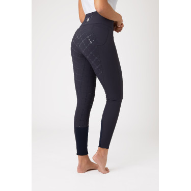 Pantalon à fond peau Désirée silicone et taille haute femme Horze Pantalon à fond peau Désirée silicone et taille haute femme Horze