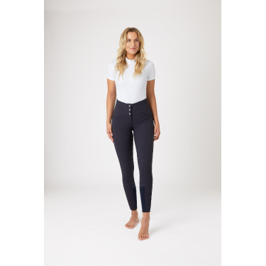Pantalon à fond peau Désirée silicone et taille haute femme Horze Pantalon à fond peau Désirée silicone et taille haute femme Horze