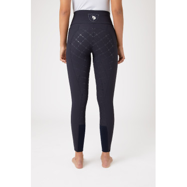 Pantalon à fond peau Désirée silicone et taille haute femme Horze Pantalon à fond peau Désirée silicone et taille haute femme Horze