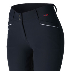 Pantalon d'équitation Fond intégral Silicone Amincissant Patricia femme B Vertigo Bleu marine foncé / blanc Pantalon d'équitation Fond intégral Silicone Amincissant Patricia femme B Vertigo Bleu marine foncé / blanc