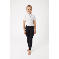 Leggings d'équitation taille haute silicone Lucinda enfant Horze Bleu marine foncé