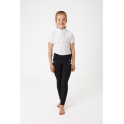 Leggings d'équitation taille haute silicone Lucinda enfant Horze Bleu marine foncé