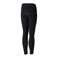 Leggings d'équitation de compression à fond intégral Gillian pour enfant Horze Noir Leggings d'équitation de compression à fond intégral Gillian pour enfant Horze Noir
