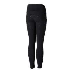 Leggings d'équitation de compression à fond intégral Gillian pour enfant Horze Noir