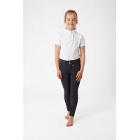 Pantalon d'équitation Grand Prix à fond intégral Silicone enfant Horze Bleu foncé peacoat Pantalon d'équitation Grand Prix à fond intégral Silicone enfant Horze Bleu foncé peacoat
