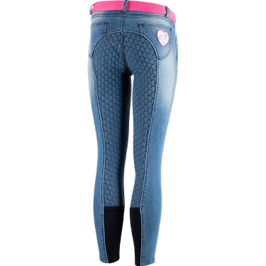 Pantalon d'équitation Jean Fond intégral silicone Poppy enfant Horze Pantalon d'équitation Jean Fond intégral silicone Poppy enfant Horze