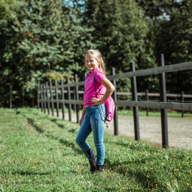 Pantalon d'équitation Jean Fond intégral silicone Poppy enfant Horze Pantalon d'équitation Jean Fond intégral silicone Poppy enfant Horze