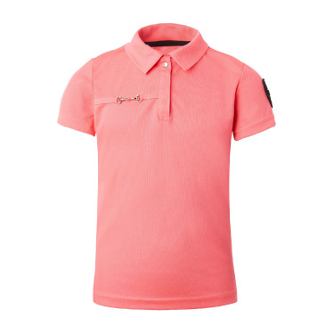 Polo fonctionnel à manches courtes Denise enfant Horze Rose