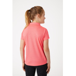 Polo fonctionnel à manches courtes Denise enfant Horze Rose
