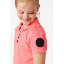 Polo fonctionnel à manches courtes Denise enfant Horze Rose