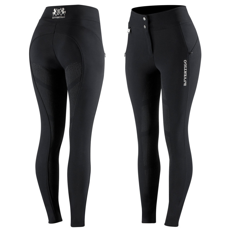 Pantalon d'équitation thermique Fond intégral Silicone Justine femme B Vertigo