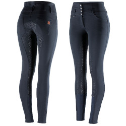 Pantalon d'équitation taille haute Tara silicone fond intégral femme Horze