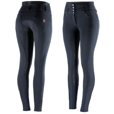 Pantalon d'équitation taille haute Tara silicone fond intégral femme Horze Pantalon d'équitation taille haute Tara silicone fond intégral femme Horze