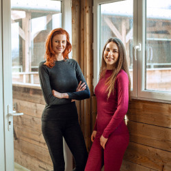 Tee-shirt sous-vêtement mélange laine Roxie femme B Vertigo Noir Tee-shirt sous-vêtement mélange laine Roxie femme B Vertigo Noir