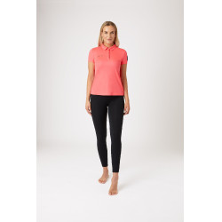 Polo fonctionnel à manches courtes Denise femme Horze Rose
