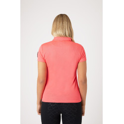 Polo fonctionnel à manches courtes Denise femme Horze Rose