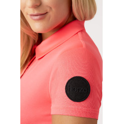 Polo fonctionnel à manches courtes Denise femme Horze Rose