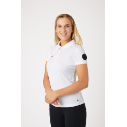 Polo fonctionnel à manches courtes Denise femme Horze Blanc Polo fonctionnel à manches courtes Denise femme Horze Blanc