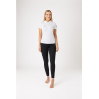 Polo fonctionnel à manches courtes Denise femme Horze Vert Kaki