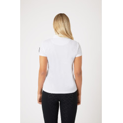 Polo fonctionnel à manches courtes Denise femme Horze Blanc Polo fonctionnel à manches courtes Denise femme Horze Blanc