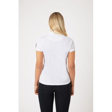 Polo fonctionnel à manches courtes Denise femme Horze Blanc Polo fonctionnel à manches courtes Denise femme Horze Blanc