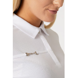 Polo fonctionnel à manches courtes Denise femme Horze Blanc Polo fonctionnel à manches courtes Denise femme Horze Blanc