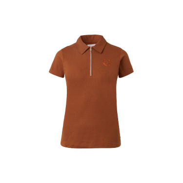 Polo Amy coton extensible manches courtes femme Horze