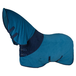 Couverture polaire avec couvre-encolure Turin Horze Bleu roi