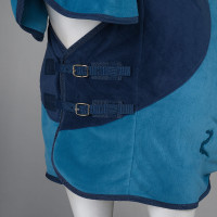 Couverture polaire avec couvre-encolure Turin Horze Bleu roi