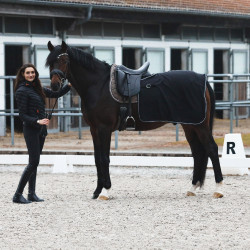 Couvre-reins couverture polaire Kiel Horze Noir