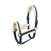 Licol Marquess avec doublure en fausse fourrure Horze Bleu marine foncé Licol Marquess avec doublure en fausse fourrure Horze Bleu marine foncé