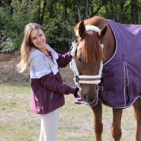 Blouson Pénélope Celecce Bleu canard