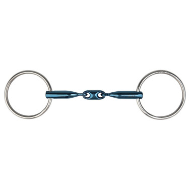 Mors 2 anneaux Metalab Eco Blue double brisure Mors 2 anneaux Metalab Eco Blue double brisure
