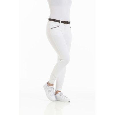 Pantalon Equithème Kim coton organique Blanc