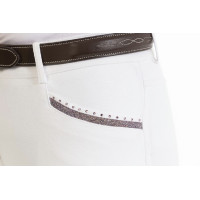 Pantalon Equithème Kim coton organique Blanc Pantalon Equithème Kim coton organique Blanc