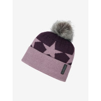 Bonnet pompon LeMieux Sasha Figue Violet