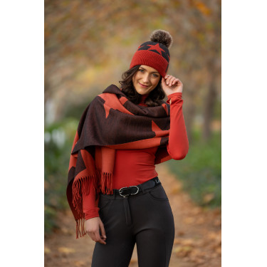 Bonnet pompon LeMieux Sasha Sienna Rouge