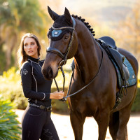 Bonnet anti-mouches Rhone LeMieux Bleu pétrole Bonnet anti-mouches Rhone LeMieux Bleu pétrole