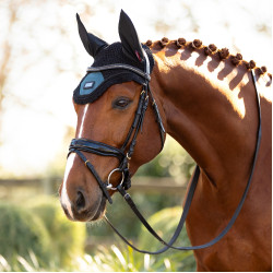 Bonnet anti-mouches Rhone LeMieux Bleu pétrole