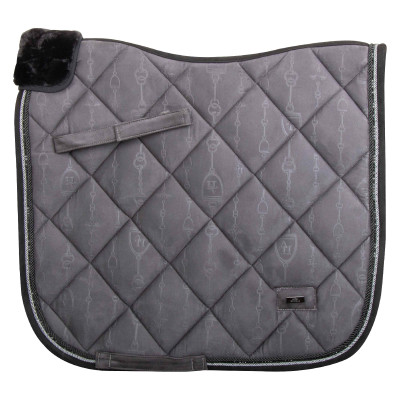 Tapis de selle dressage HV Polo Lauren Gris zinc