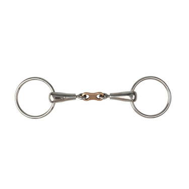 Mors 2 anneaux Metalab Pinchless Bristol lien en cuivre Mors 2 anneaux Metalab Pinchless Bristol lien en cuivre