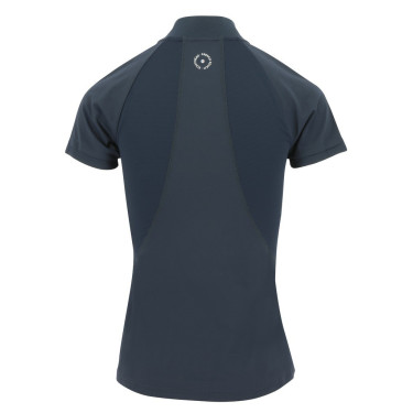 Polo Equithème Emma manches courtes Bleu marine Polo Equithème Emma manches courtes Bleu marine