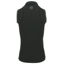 Polo Equithème Sarah sans manches Noir Polo Equithème Sarah sans manches Noir