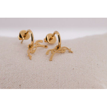 Boucles d'oreilles Créoles Pénélope Léonie Boucles d'oreilles Créoles Pénélope Léonie