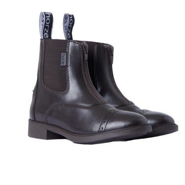 Boots jodhpur fermeture à glissière Horze Wexford femme Marron