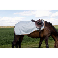 Couvre-reins réfléchissant doublé T de T Gris / orange