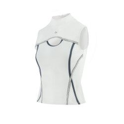 Polo Equithème Puebla Blanc / gris