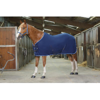 Chemise polaire Riding World avec sursangles croisées 230g Marine / bleu ciel