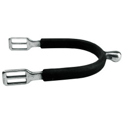 Eperons Feeling Polo inox gainé caoutchouc