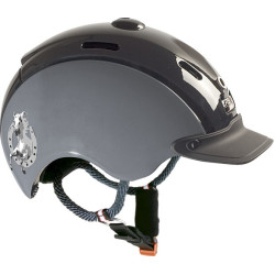 CASQUE CASCO NORI Noir / gris / fer à cheval
